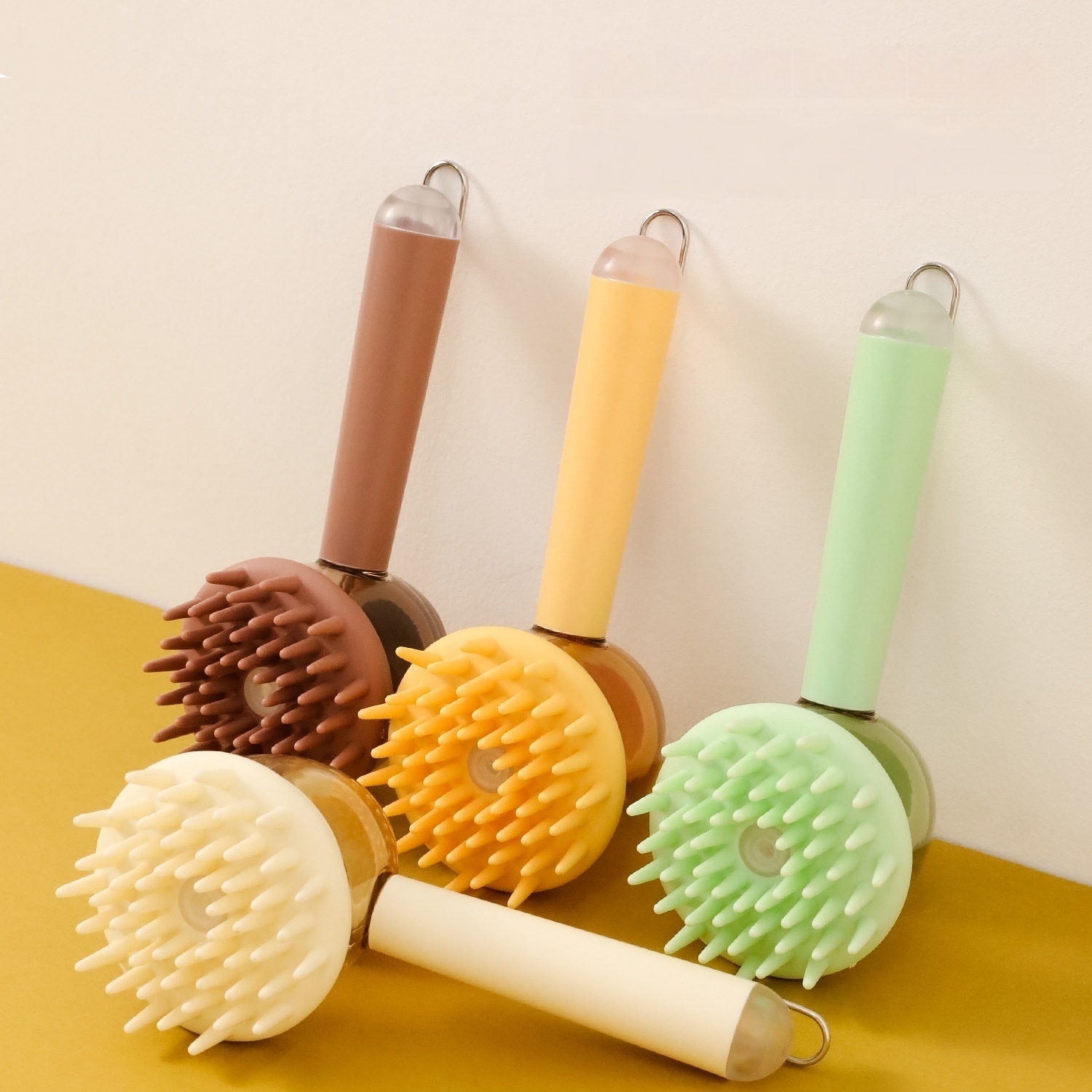 3-in-1 Pet Bath Brush for Dogs & Cats