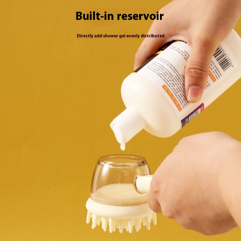 3-in-1 Pet Bath Brush for Dogs & Cats