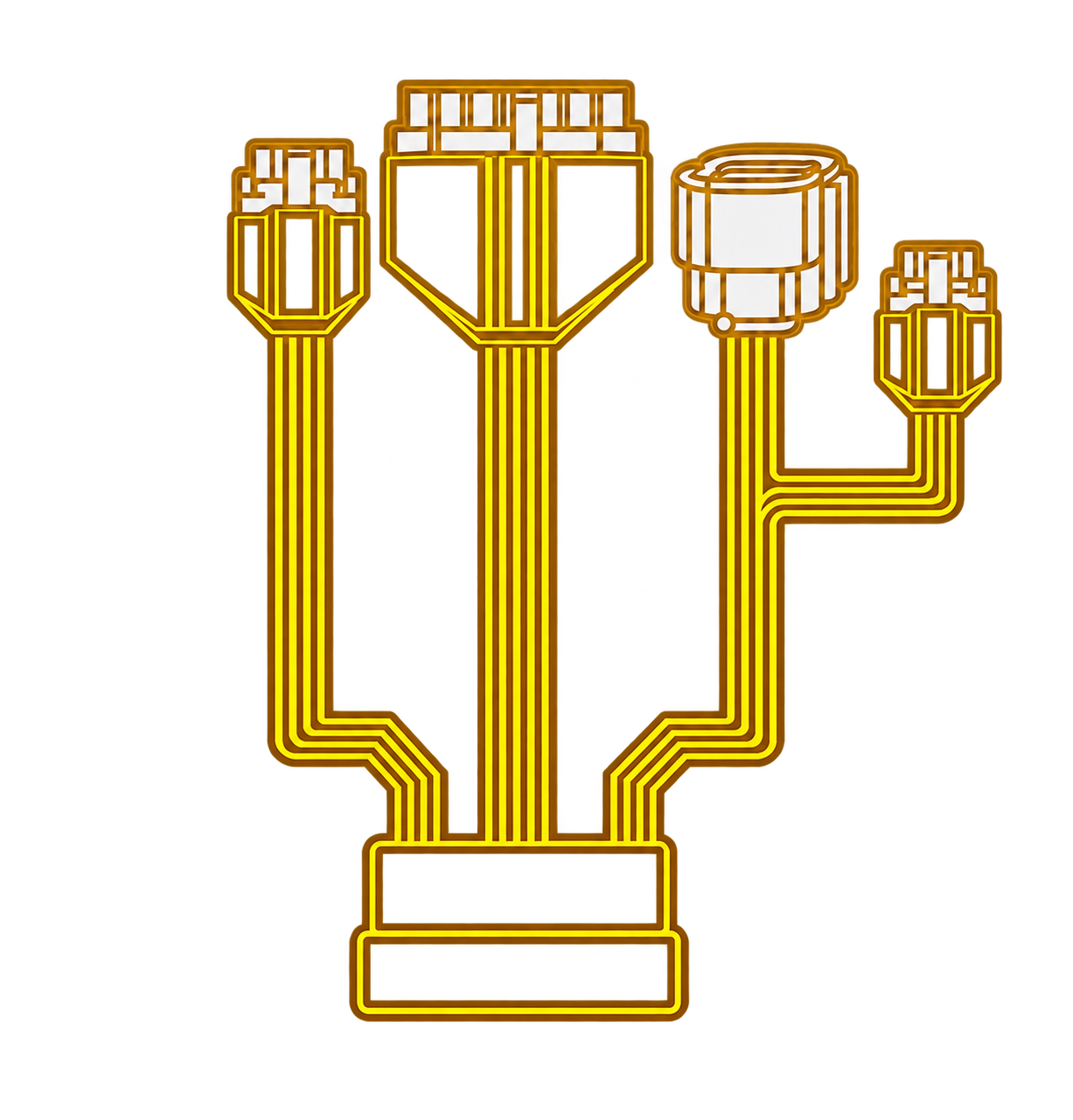 Dedicated adapter harness external structure