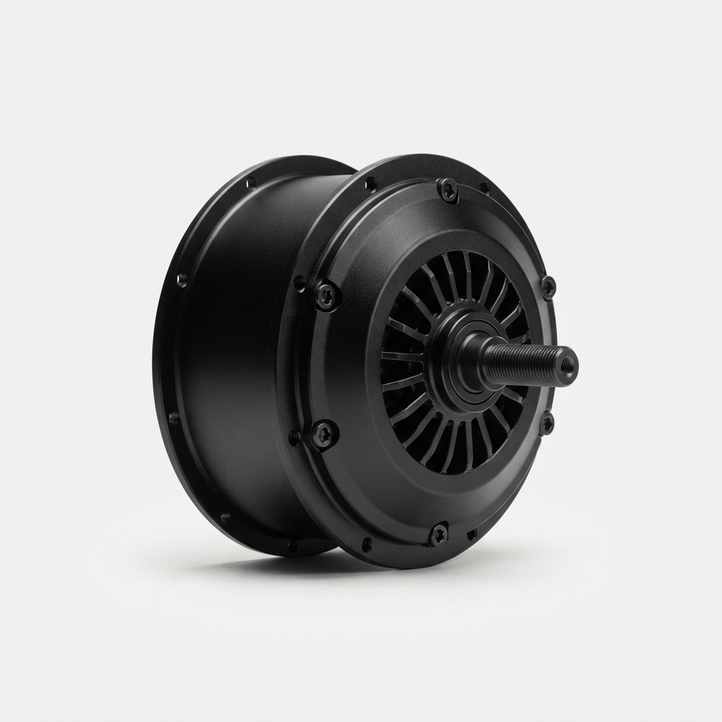 3000W electric motorcycle hub motor side view