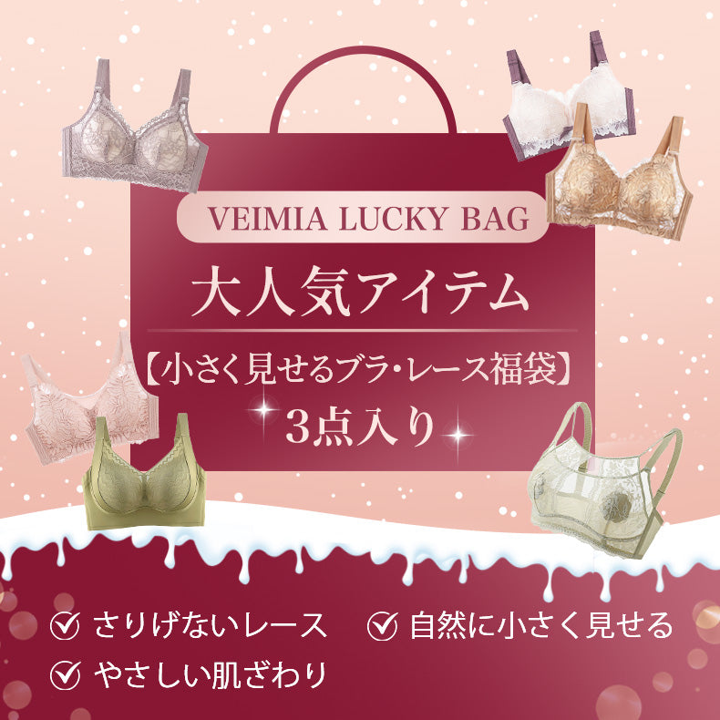 小さく見せるブラ 大人気アイテム 福袋VEIMIA