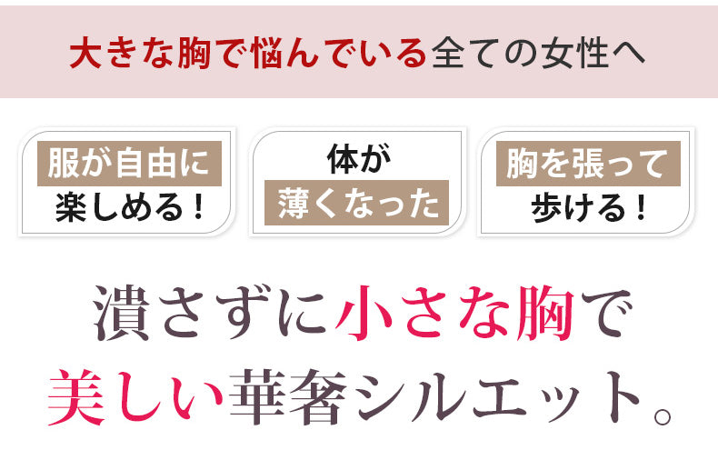 胸を小さく見せるブラ 大きな胸で悩んでいる全ての女性へ VEIMIA