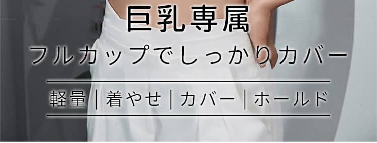 小さく見せるブラ フルカップ