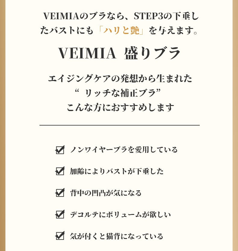 矯正ブラ 美胸メイク VEIMIA