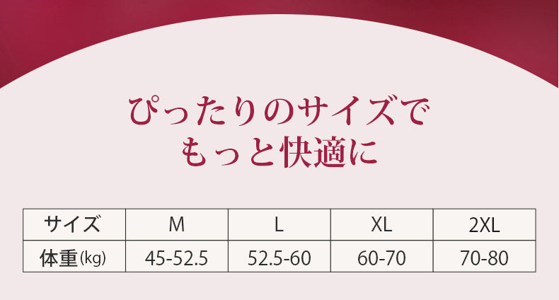 レースショーツ ぴったりのサイズでもっと快適に ヴェーミア