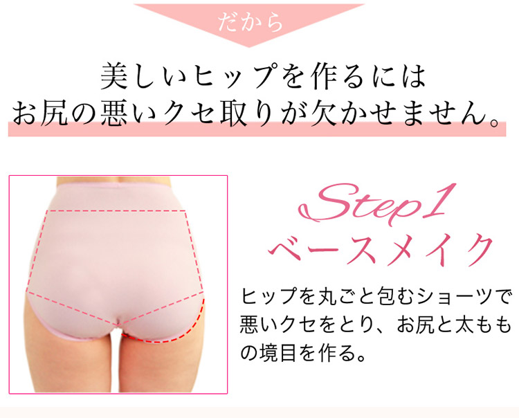 ハイウエストショーツ 美尻