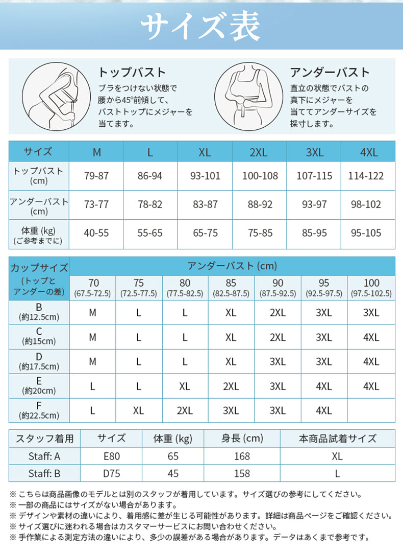 大きいサイズブラ サイズ選び VEIMIA