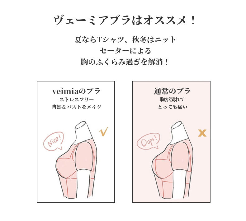 着痩せブラ 対照 VEIMIA