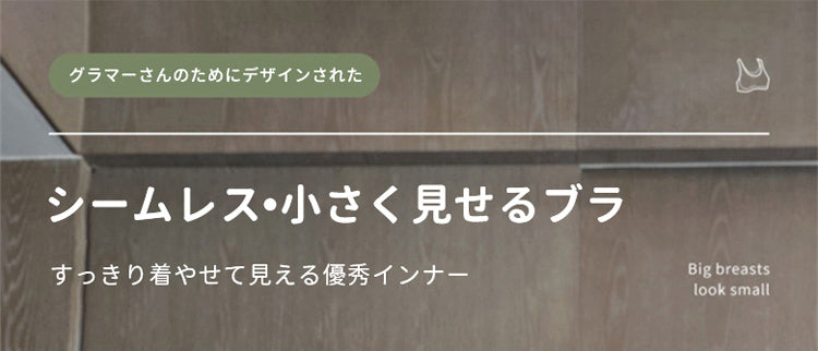 シームレス 小さく見せるブラ