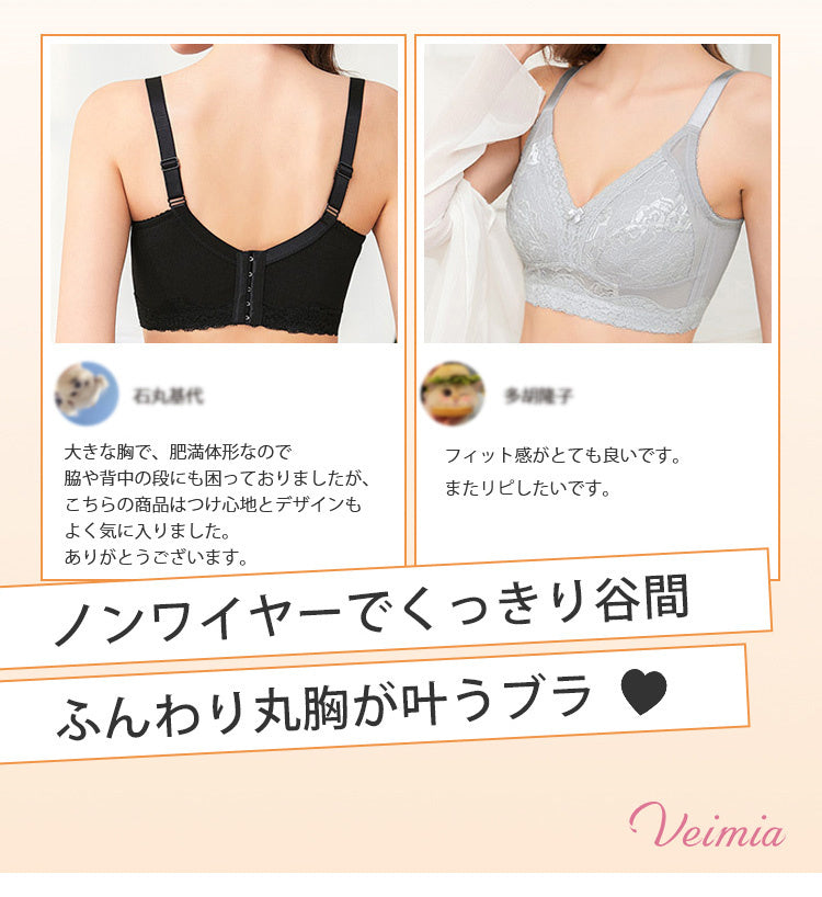 小さく見せるブラ ふんわり丸胸が叶う VEIMIA