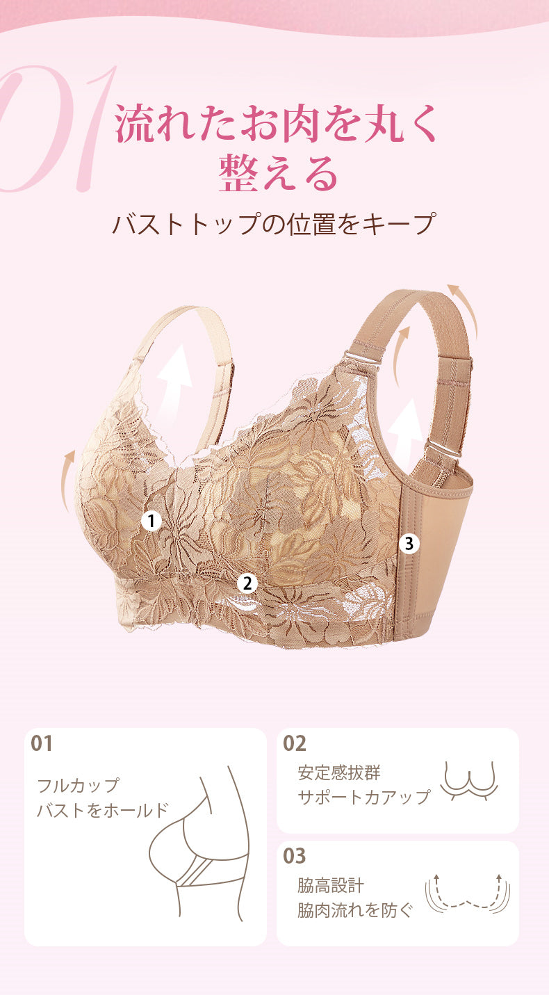 小さく見せるブラ 流れたお肉を丸く整える ヴェーミア