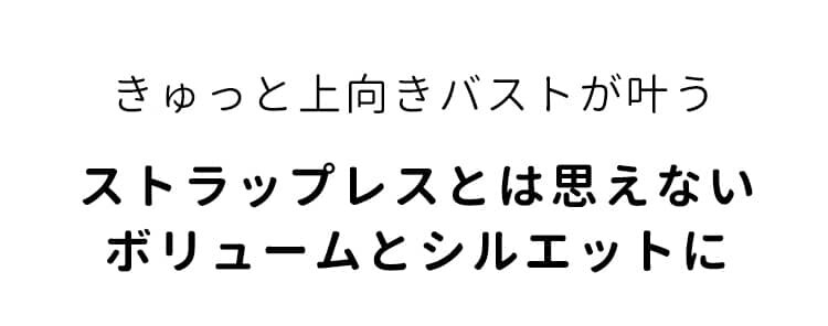 ストラップレスブラ 美シルエット