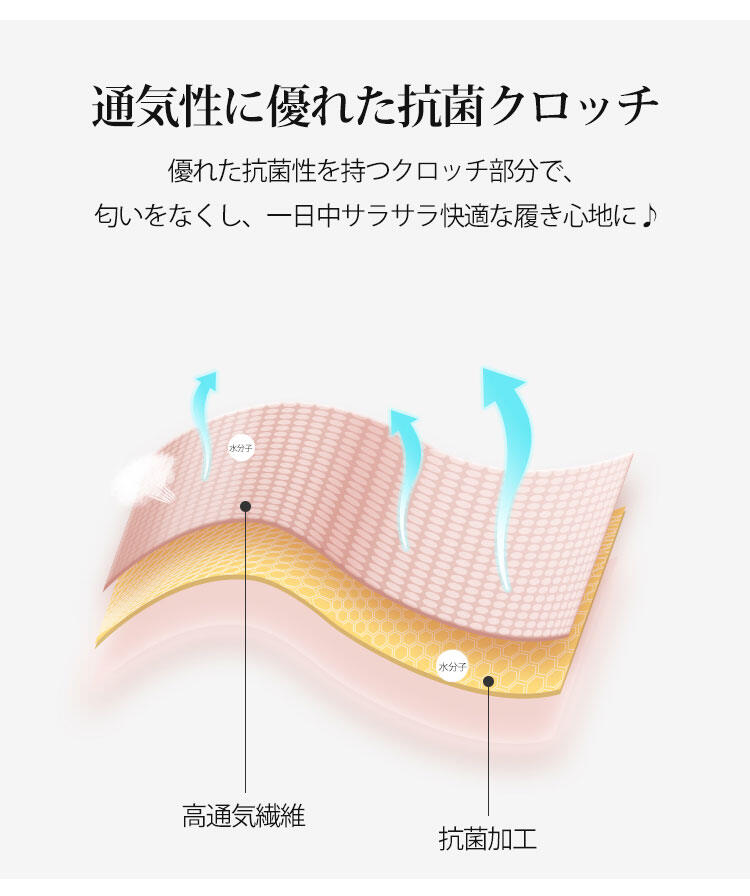 ハイウエストショーツ 快適な履き心地