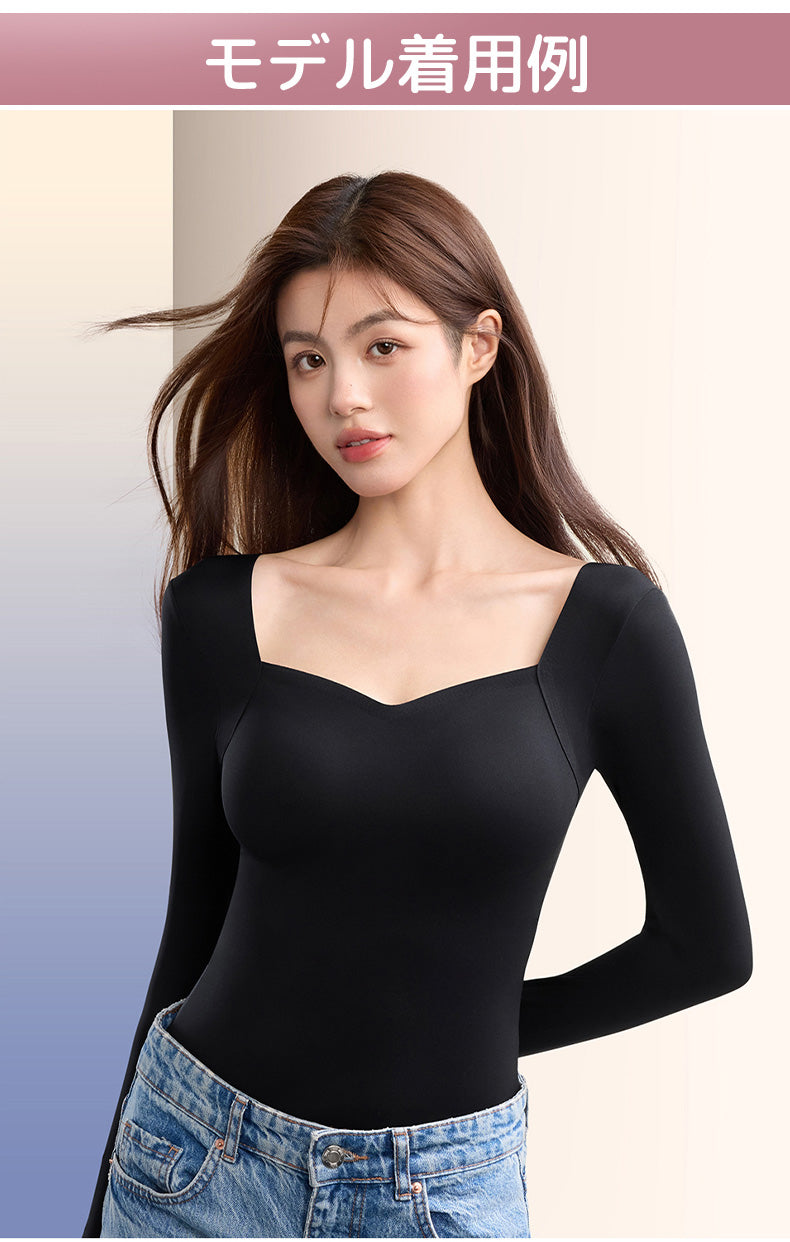 暖かい インナー モデル着用例 ヴェーミア