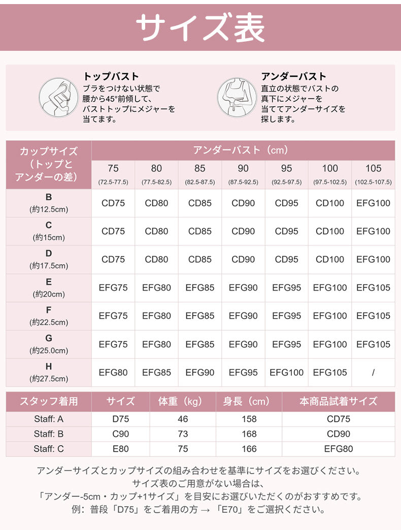 胸を小さく見せるブラ サイズ選び VEIMIA