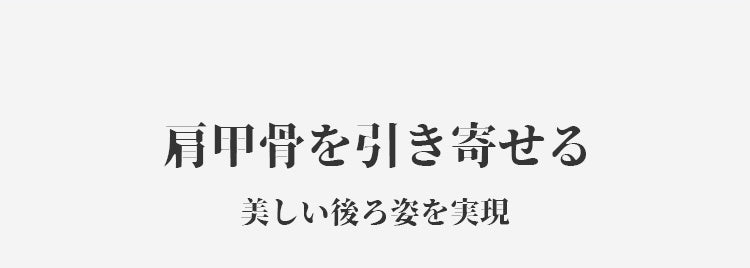 veimia和装ブラ 肩甲骨を引き寄せる