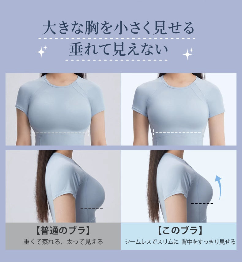 胸を小さく見せるブラ 大きな胸を小さく見せる、垂れて見えない ヴェーミア