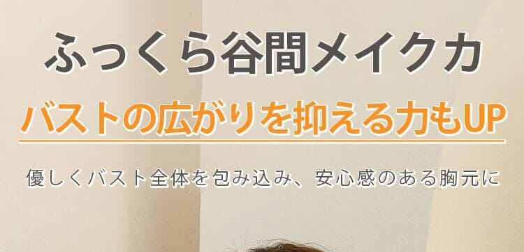 ヴェーミア胸を小さくするブラ 谷間メイク