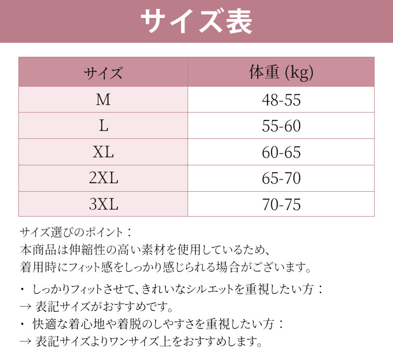 ガードル おすすめ サイズ選び VEIMIA