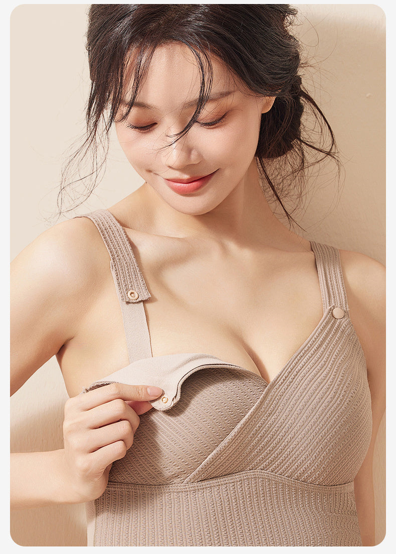 授乳 インナー 冬 片手で簡単に外せる VEIMIA