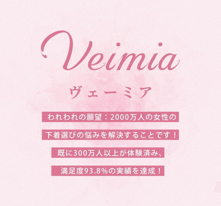 ヴェーミアVEIMIA下着 小さく見えるブラ