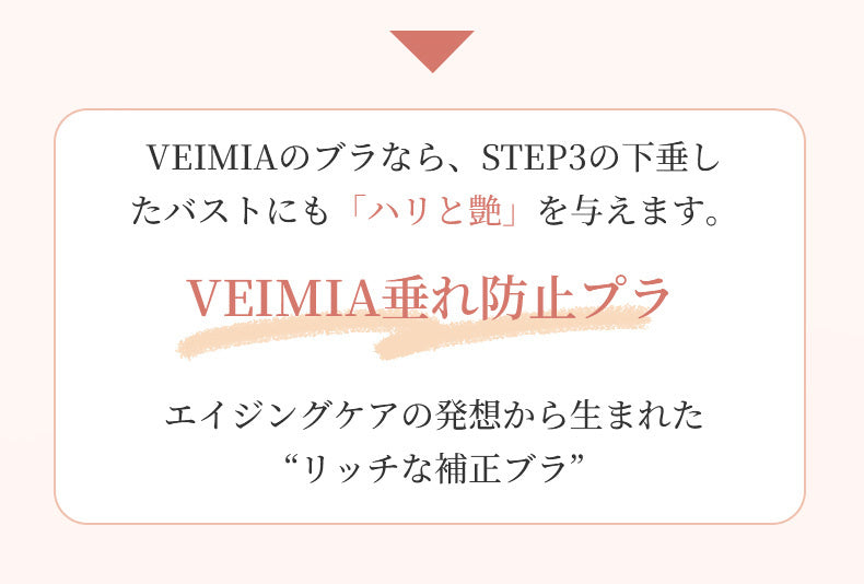 大きいサイズブラ VEIMIAの解決方法 ヴェーミア
