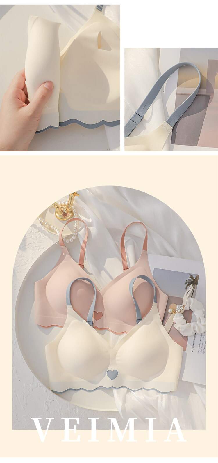 胸を小さく見せる下着