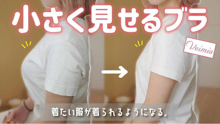 veimia胸を小さく見せるブラ