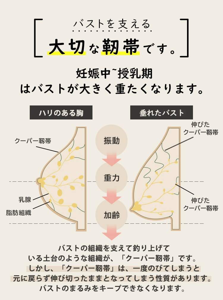 授乳ブラ バストを支える