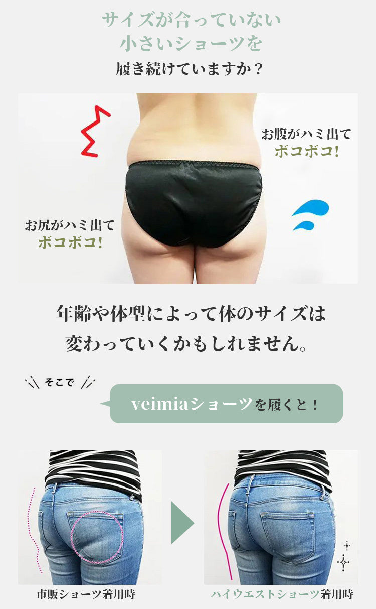 ガードル ボコボコにさよなら VEIMIA