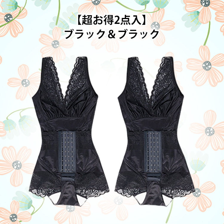 VEIMIA火山石内蔵・ガードル ブラック＆ブラック