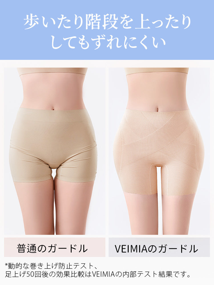 ガードル 歩いたり階段を上ったりしてもずれにくい ヴェーミア