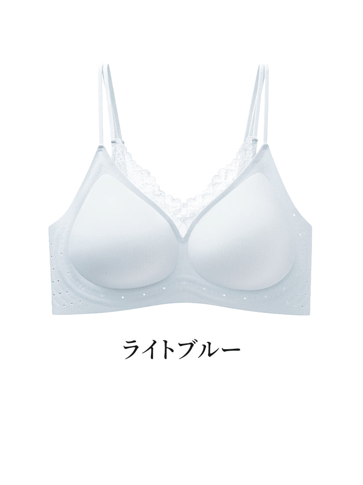 夏 ブラ ライトブルー veimia