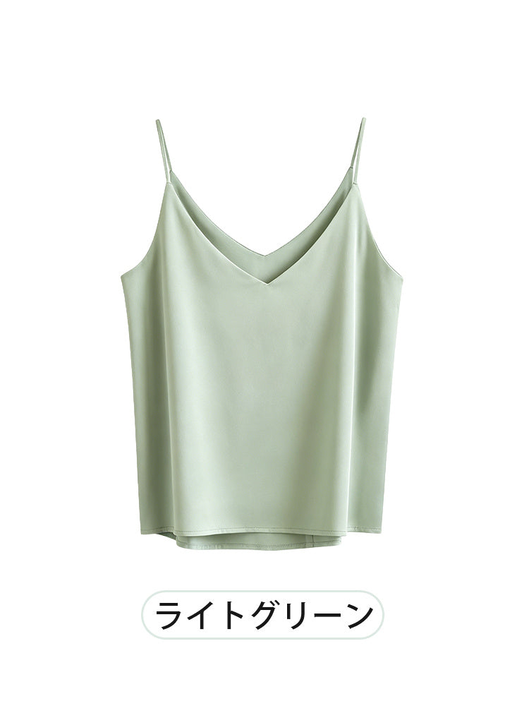 キャミソール ライトグリーン veimia