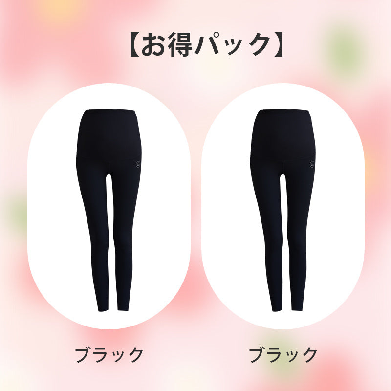 レディースレギンス 【お得パック】ブラック*2 ヴェーミア