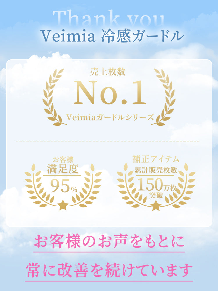 ガードル お客様のお声をもとに常に改善を続けています VEIMIA