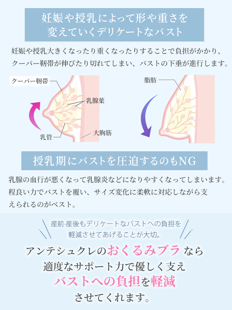 授乳 ブラ 妊娠や授乳によって形や重さを変えていくデリケートなバスト VEIMIA
