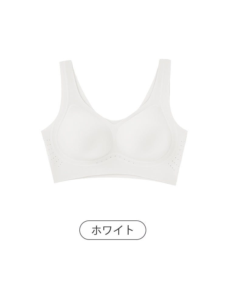 ノン ワイヤー ブラ ホワイト ヴェーミア