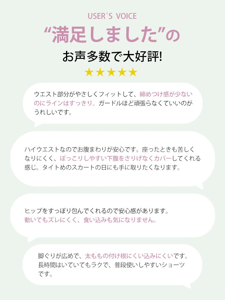 ショーツ 快適な履き心地で高評価のショーツ veimia