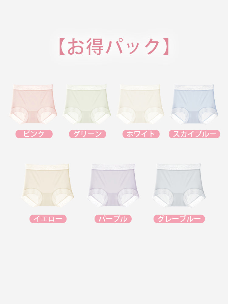 女性 ショーツ ピンク&グリーン&ホワイト&スカイブルー&イエロー&パープル&グレーブルー VEIMIA
