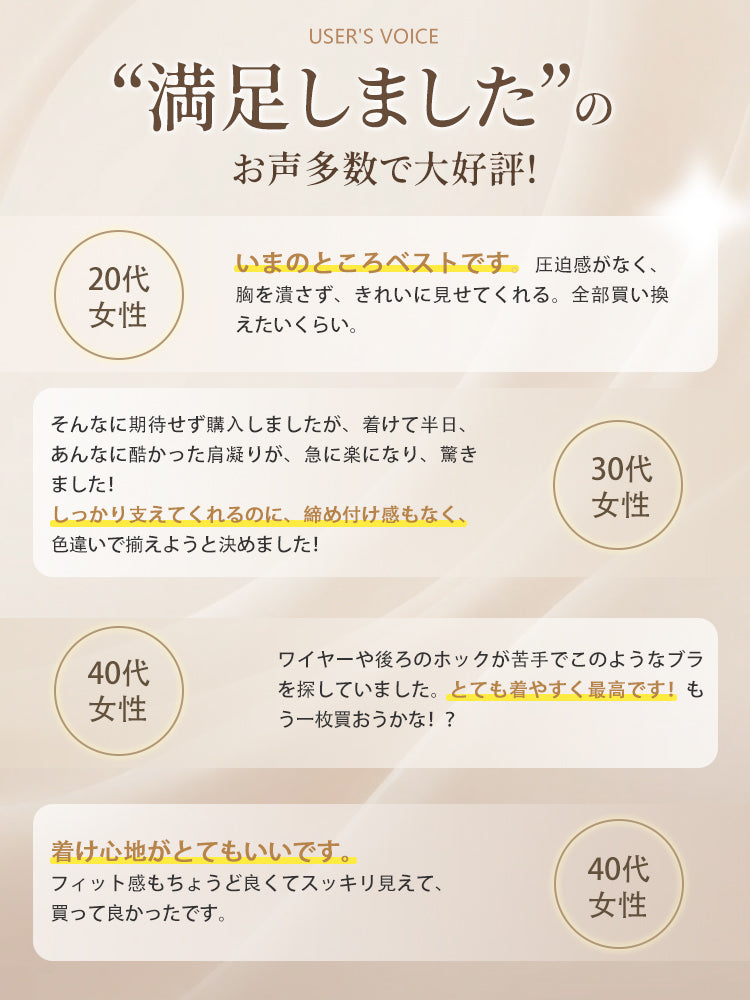 垂れ た 胸 ブラ お客様の声 VEIMIA