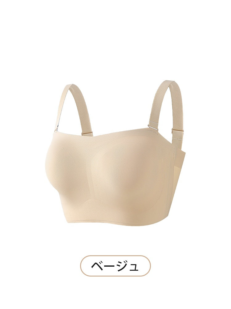 ストラップ レス ブラ ベージュ VEIMIA