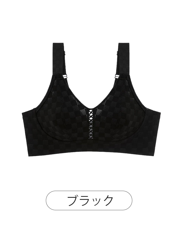 胸を小さくするブラ ブラック VEIMIA