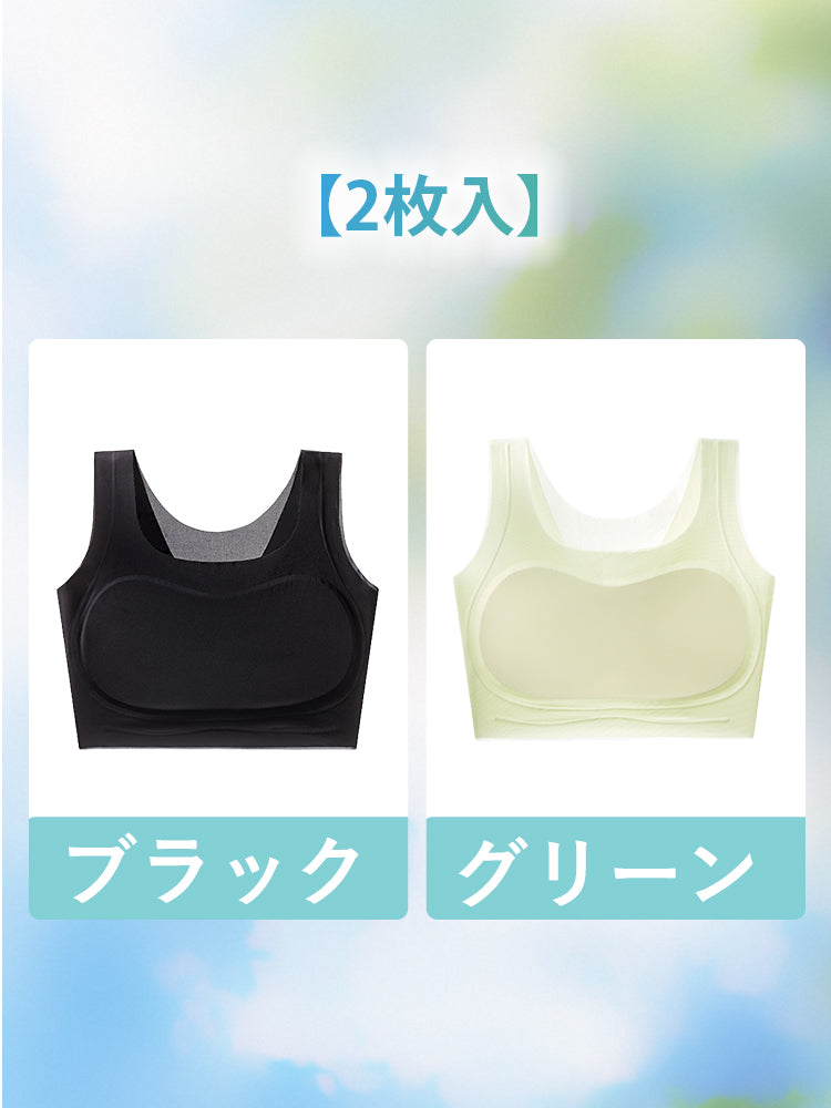 着物ブラ 【2枚入】ブラック&グリーン ヴェーミア