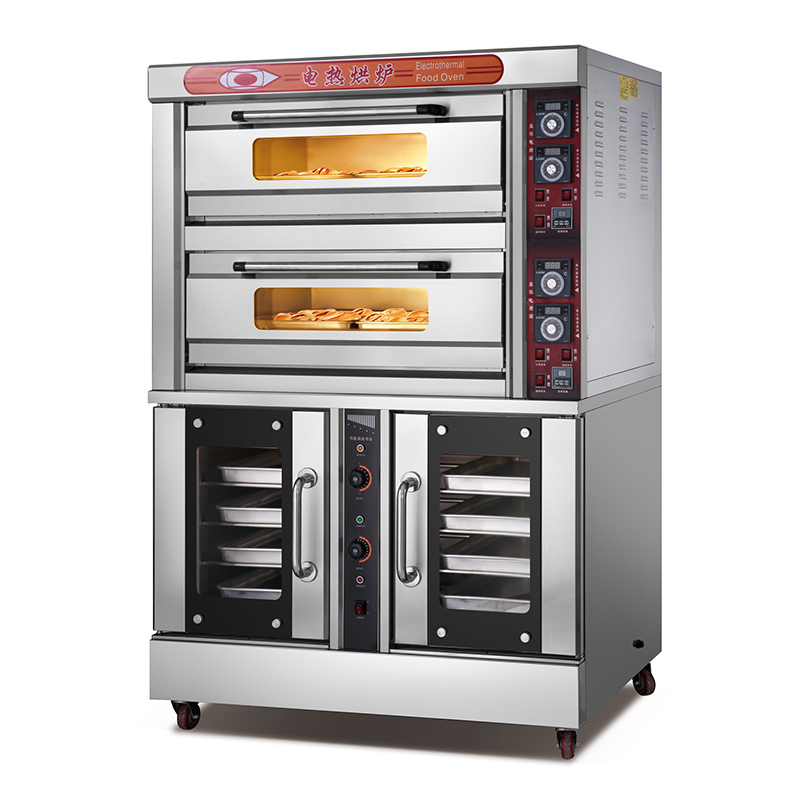 Yumai 2 Deck 4 Tray Electric Oven + 10-Tray Proofer (Analog Gauge)