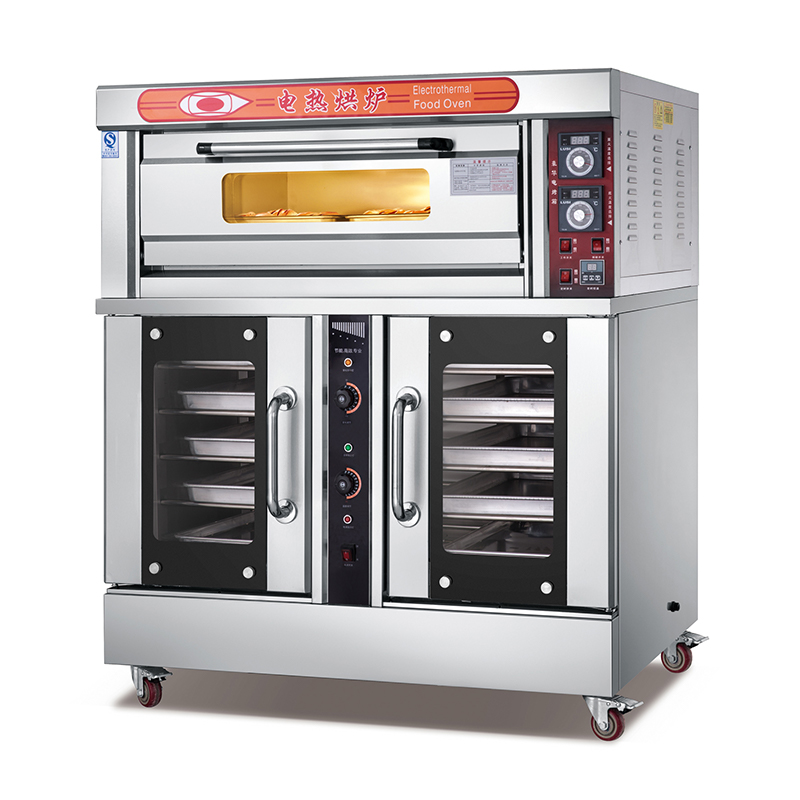 Yumai 1 Deck 2 Tray Electric Oven + 10-Tray Proofer (Analog Gauge)