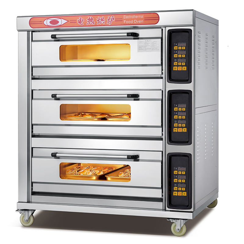 Yumai 3 Deck 6 Tray Electric Oven (Digital Control)