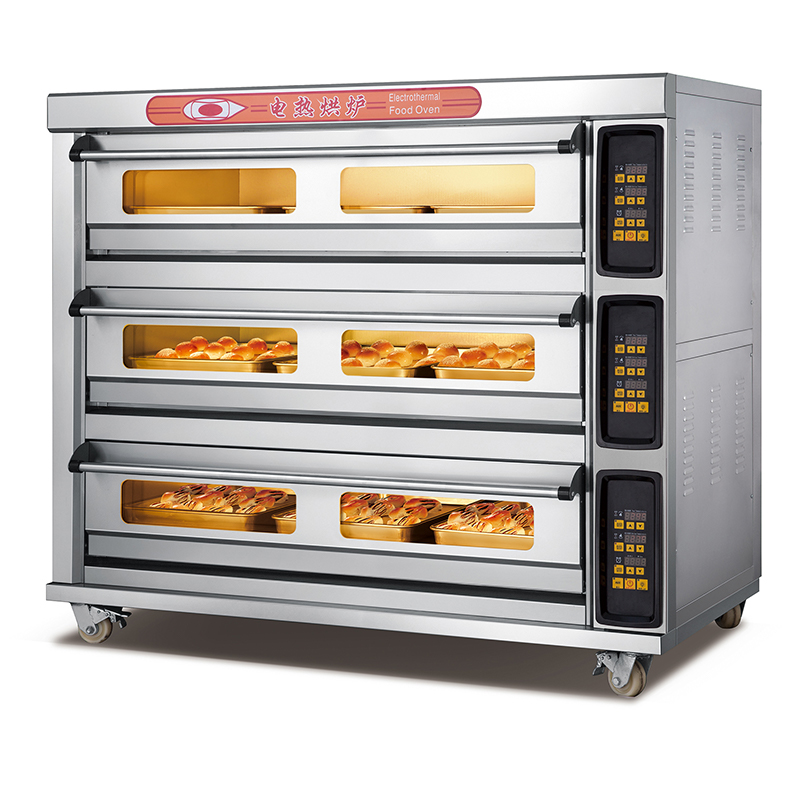 Yumai 3 Deck 9 Tray Electric Oven (Digital Control)