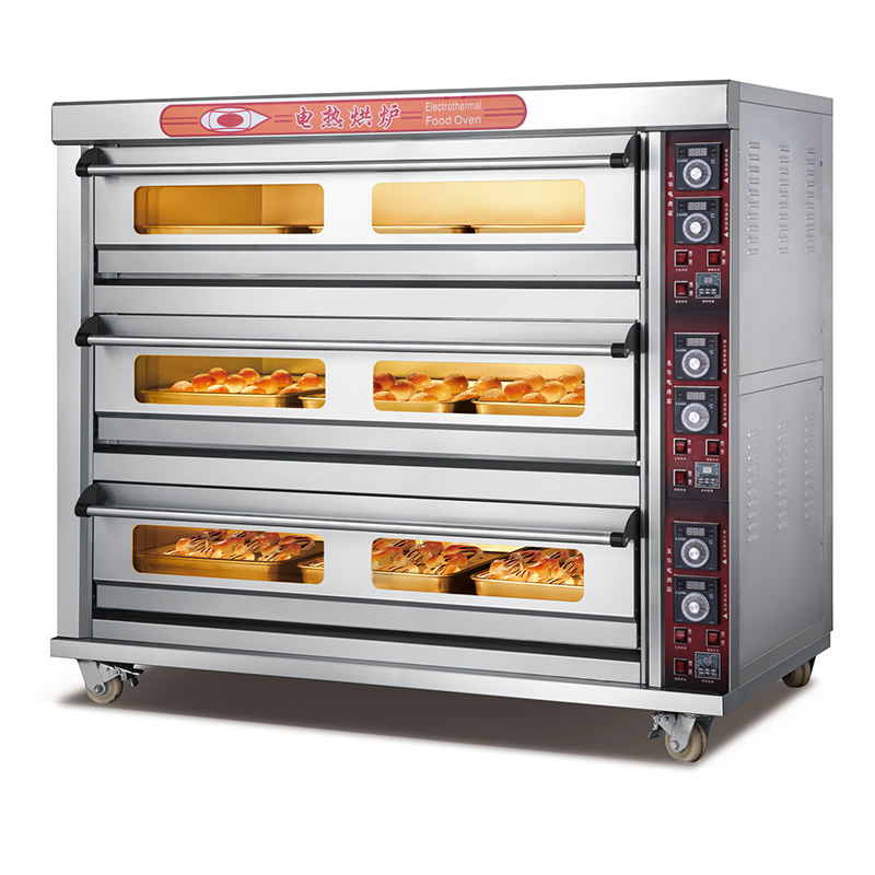 Yumai 3 Deck 9 Tray Electric Oven (Analog Gauge)