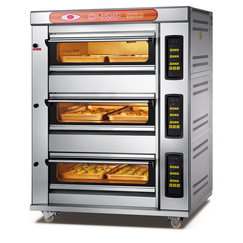 Yumai 3 Deck 6 Tray Gas Oven (Digital Control)